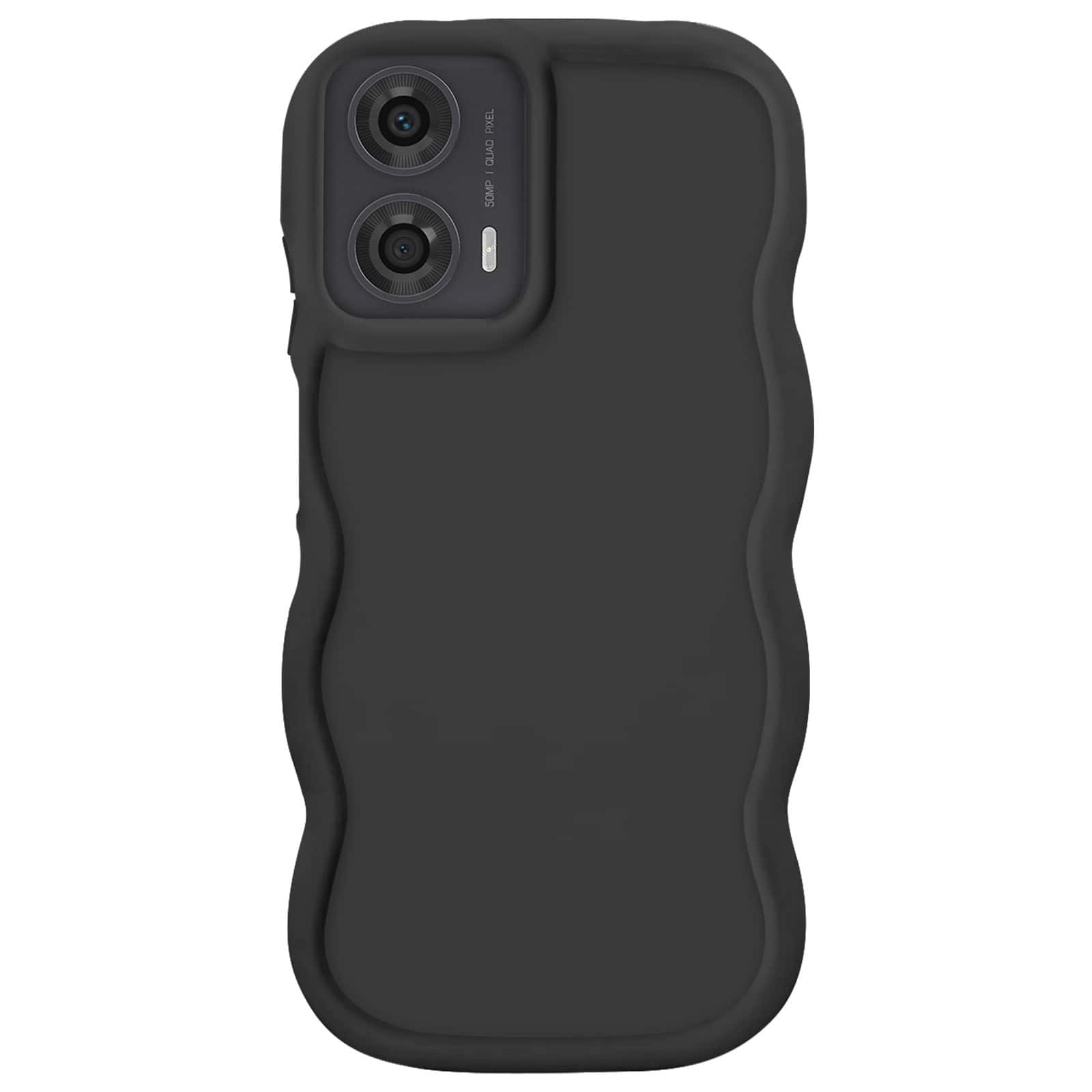 Coque Silicone Antichoc série Candy Noir pour Motorola Moto G24, G04 et G04s