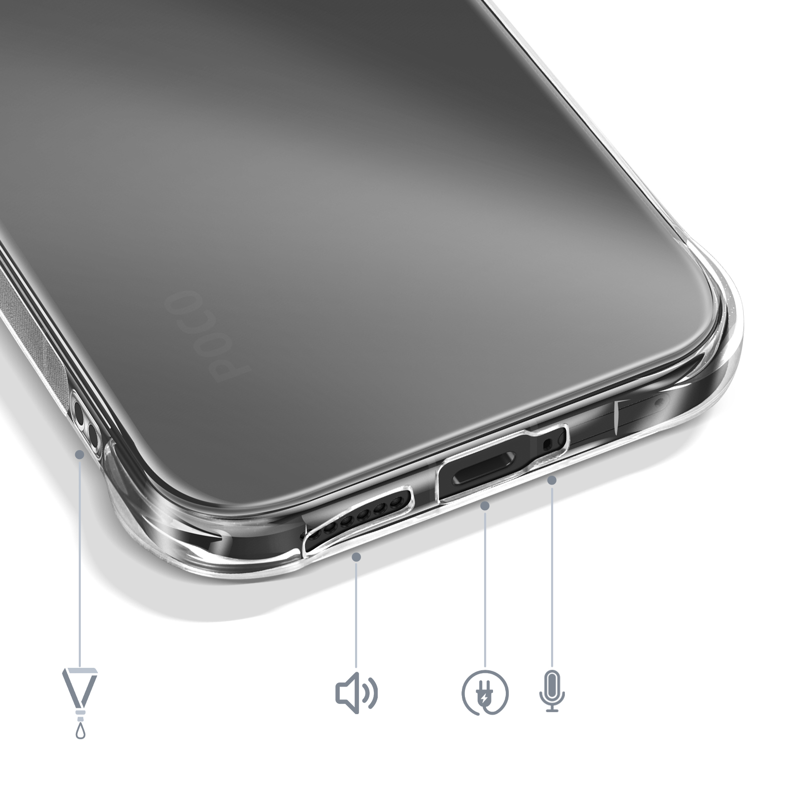 Coque Poco X8 Pro Transparent