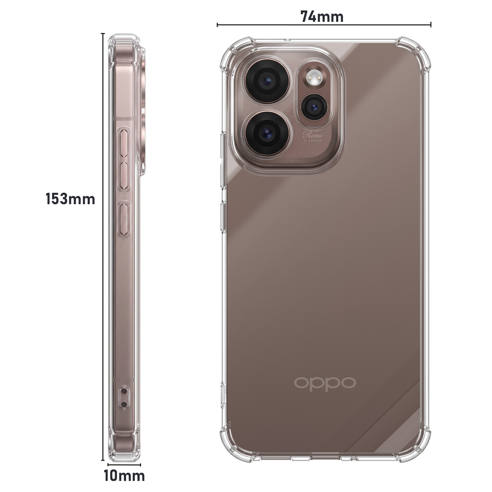 Coque Oppo Reno 15 Pro Transparent