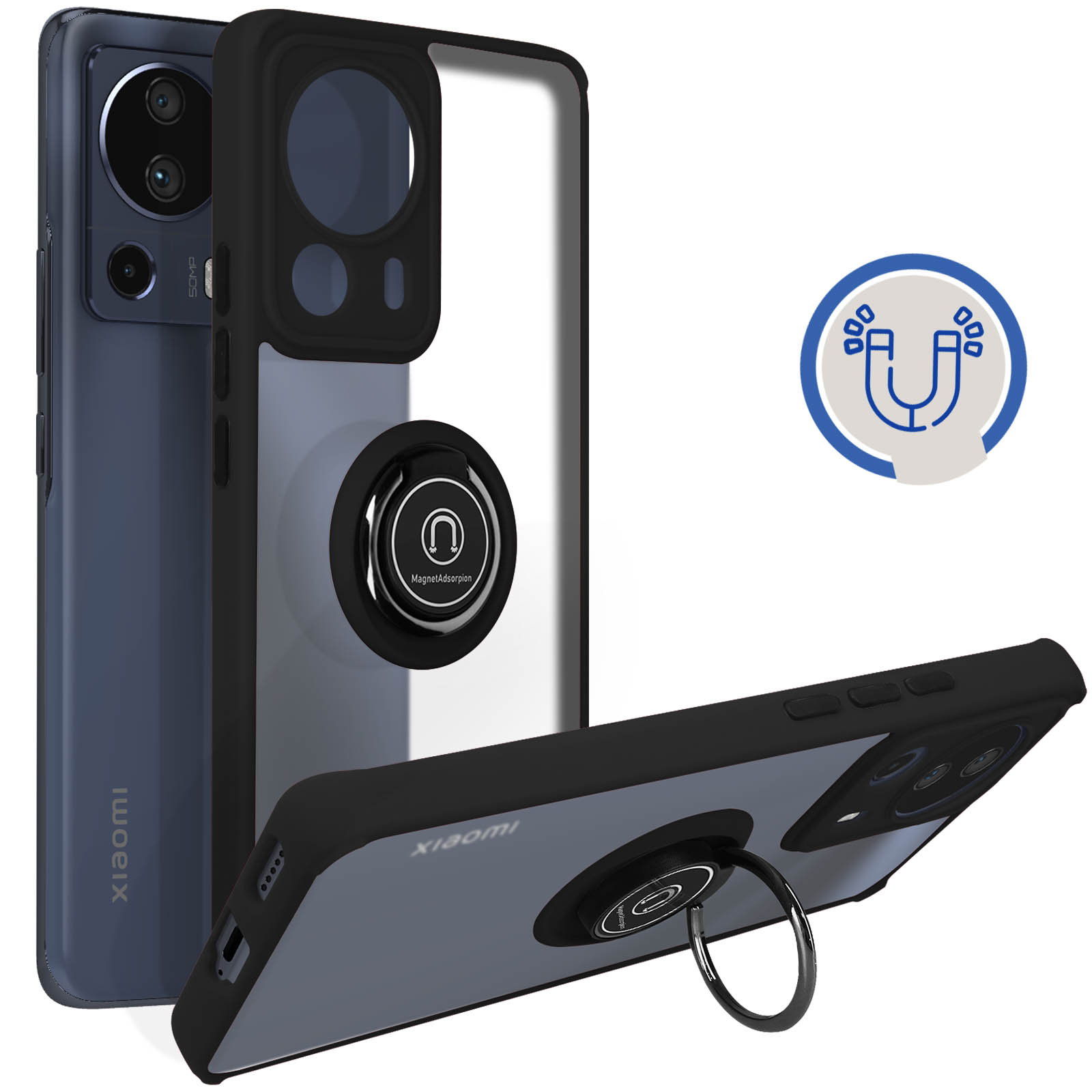 Coque Xiaomi 13 Lite Anti-Traces, Bague