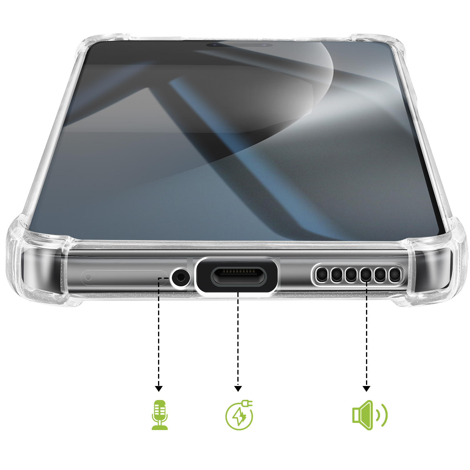 Coque Honor Magic 8 Pro Coins Transparent