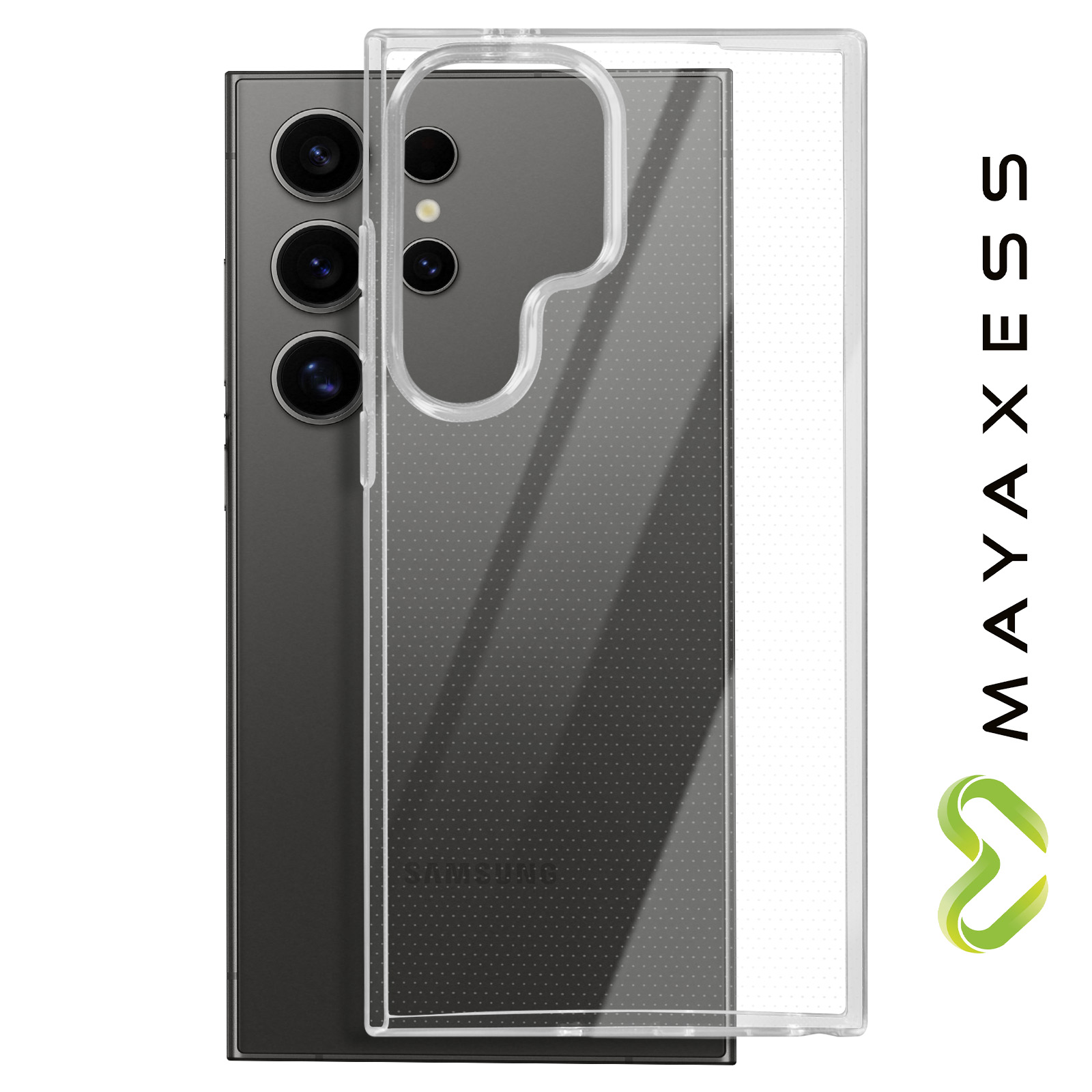 Coque Silicone Samsung Galaxy S24 Ultra Protection Souple Mayaxess - Transparent