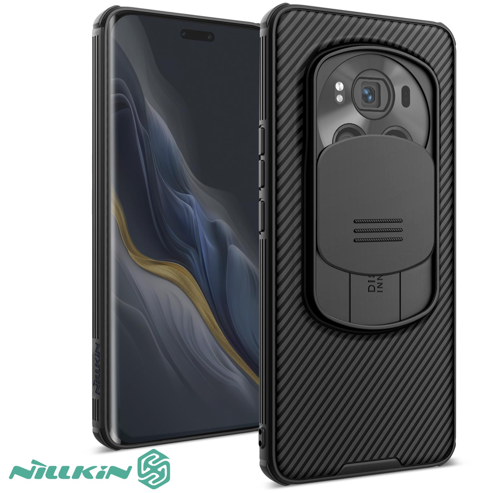 Coque Honor Magic 6 Pro 5G Nillkin Cache Caméra Coulissant - Noir
