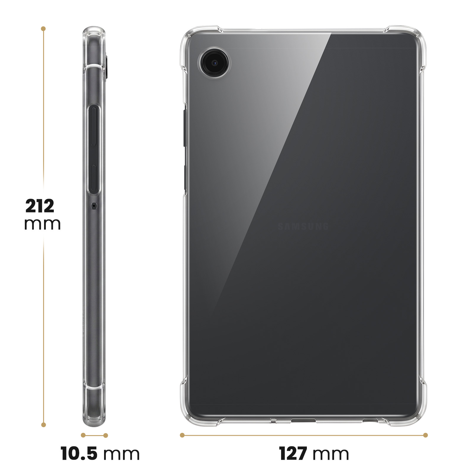 Coque Samsung Galaxy Tab A11 Flexair Transparent