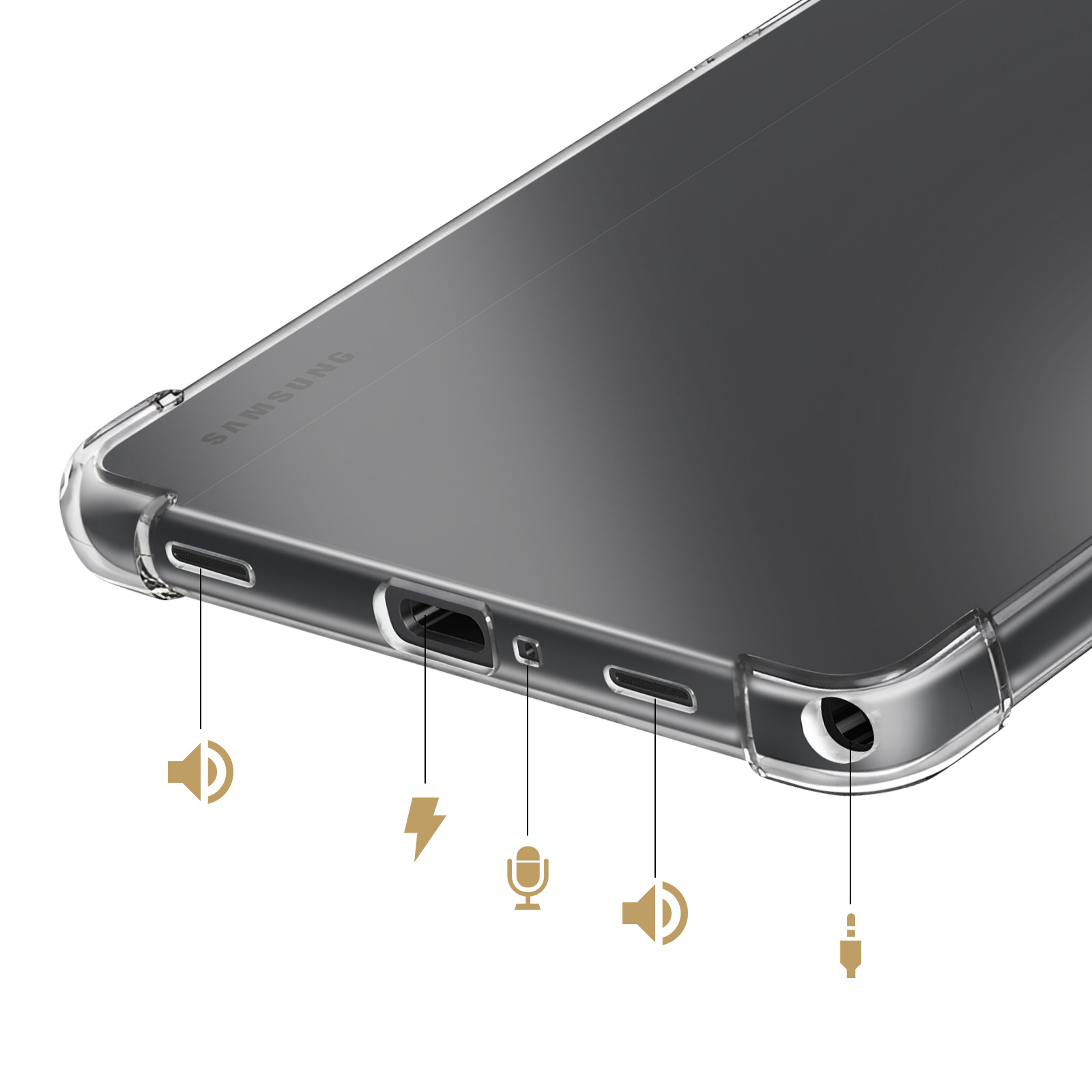 Coque Samsung Galaxy Tab A11 Plus Transparent
