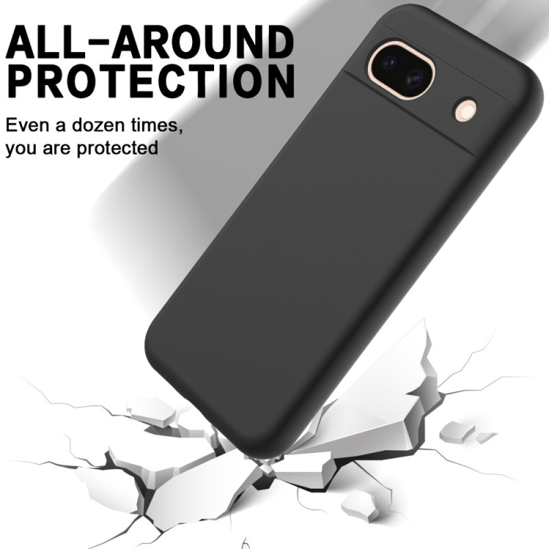 Coque Silicone Liquide Noir pour Google Pixel 8a