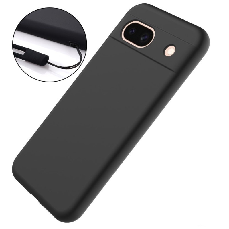 Coque Silicone Liquide Noir pour Google Pixel 8a