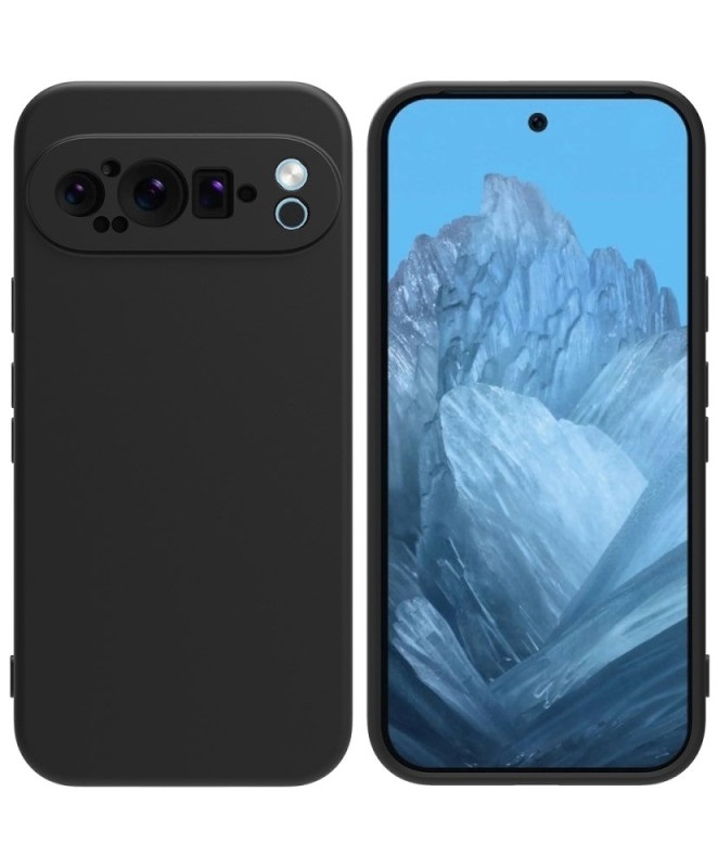 Coque Silicone Liquide Noir pour Google Pixel 9 Pro