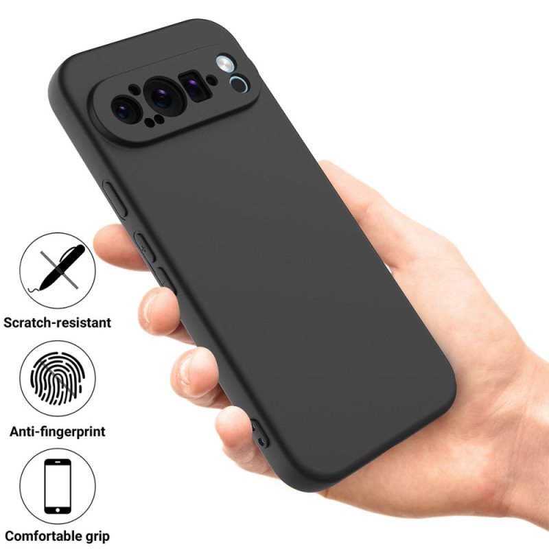 Coque Silicone Liquide Noir pour Google Pixel 9 Pro