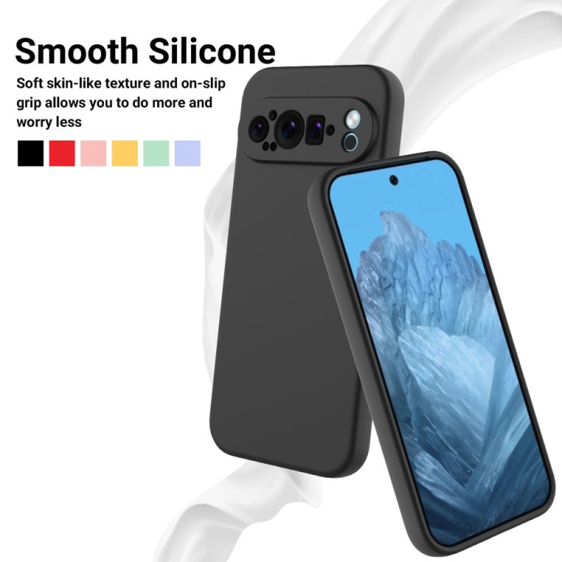Coque Silicone Liquide Noir pour Google Pixel 9 Pro