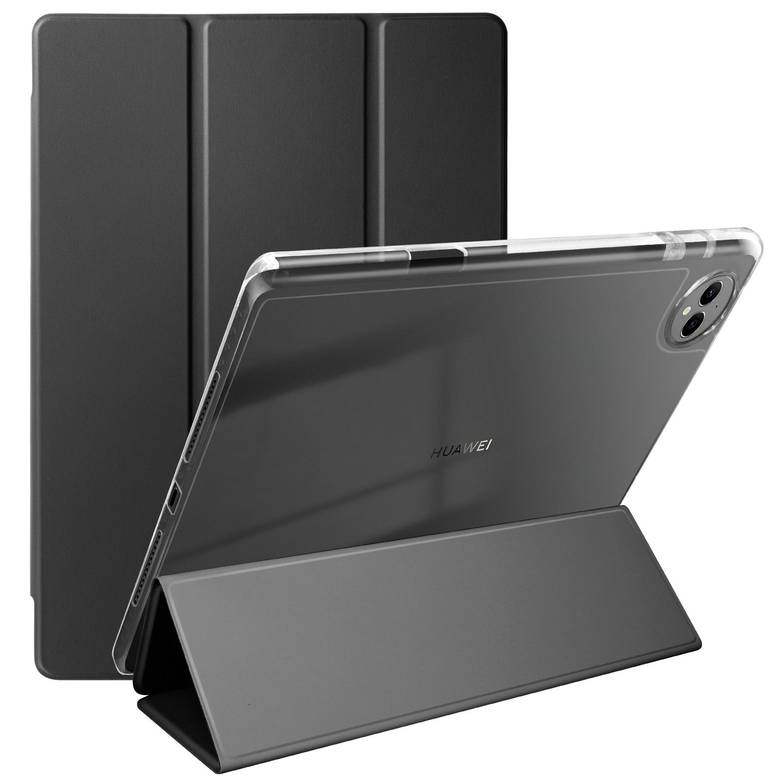 Étui Trifold Huawei MatePad Pro 13.2 avec Coque antichoc - Noir