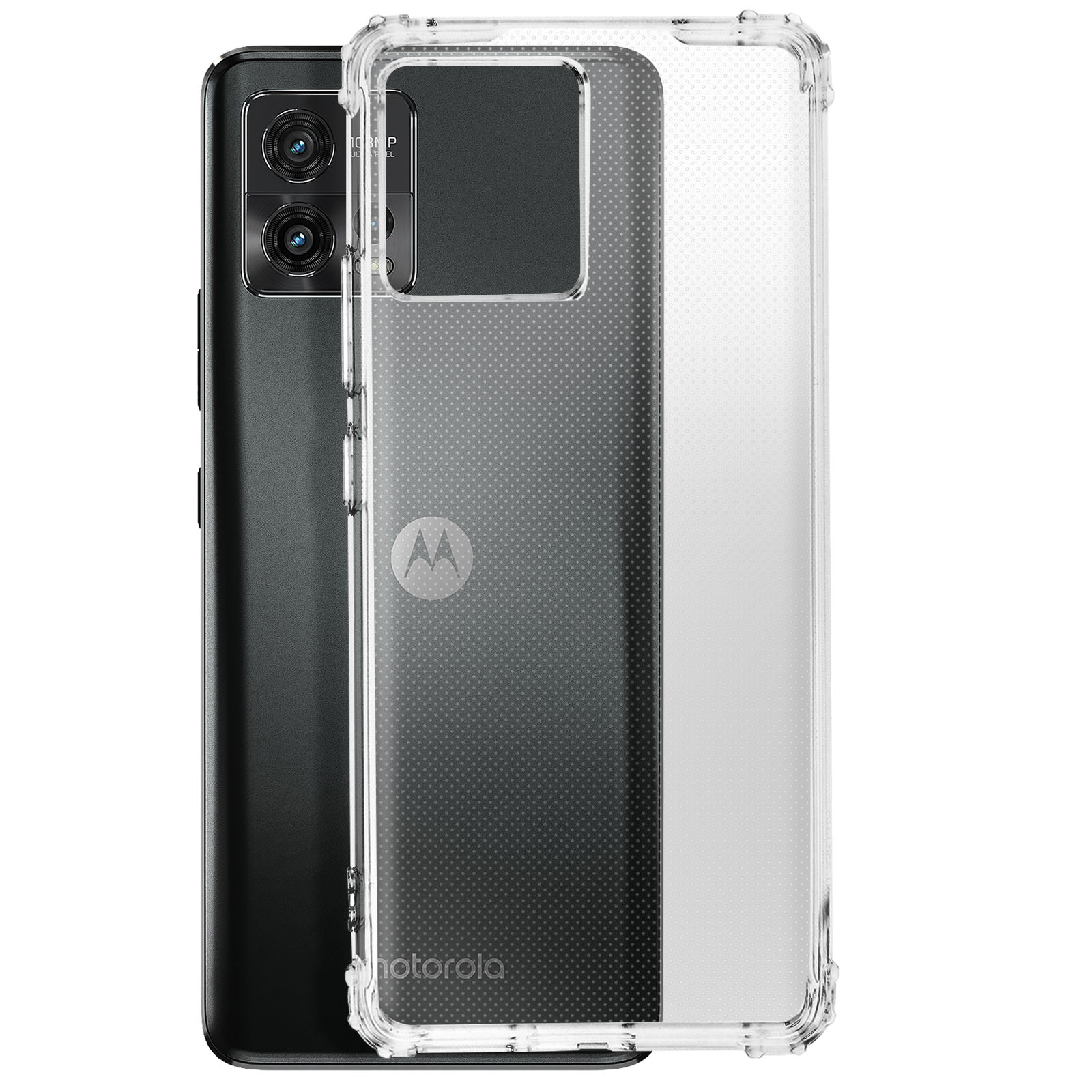 Coque Antichoc Motorola Moto G72 Flexible Coins renforcés Résistants Transparent