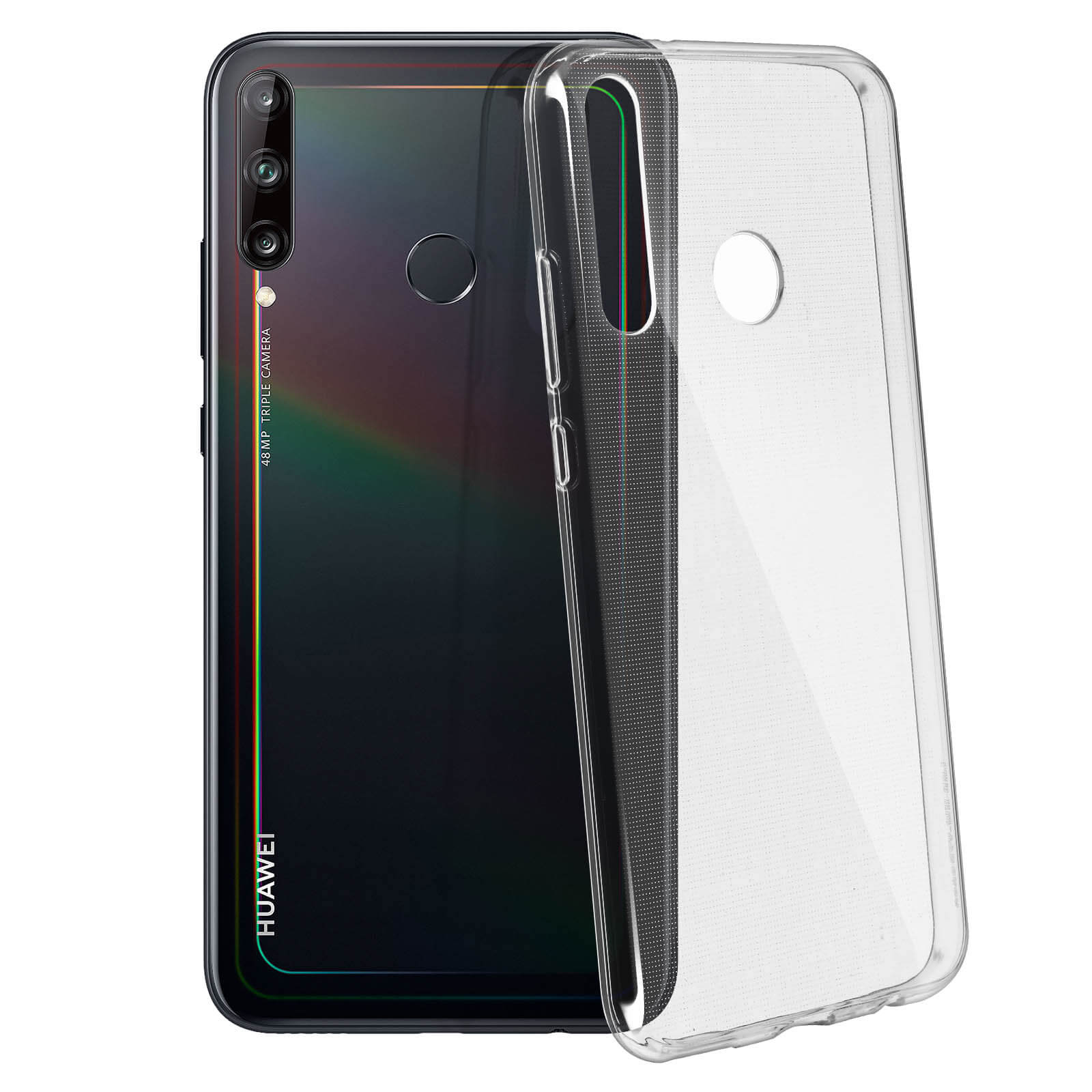 Coque Huawei P40 Lite E Silicone Gel, Fine et Résistante - Transparent