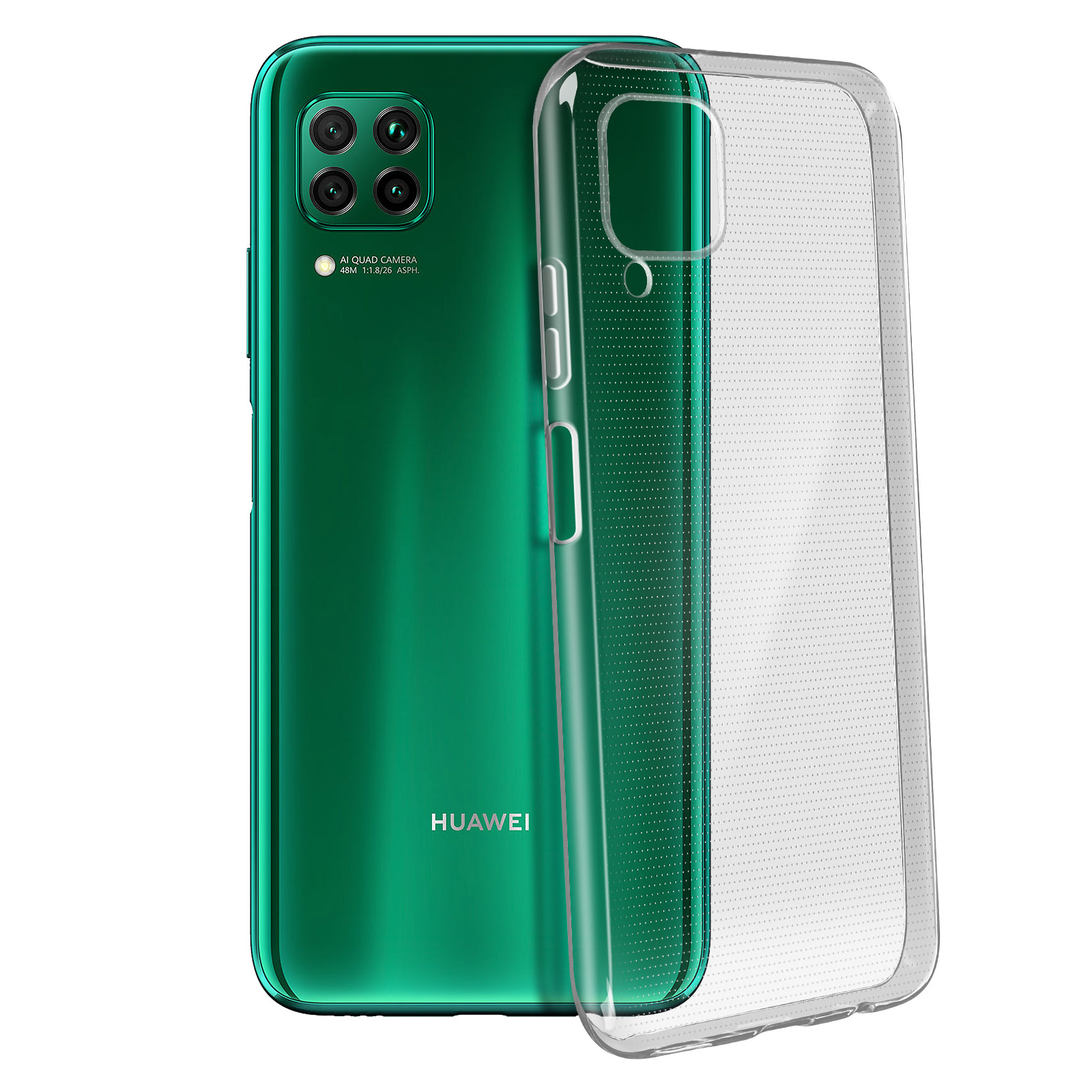 Coque Huawei P40 Lite en Silicone Gel, Fine et Résistante - Transparent